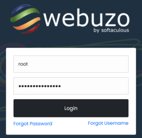 Webuzo Login