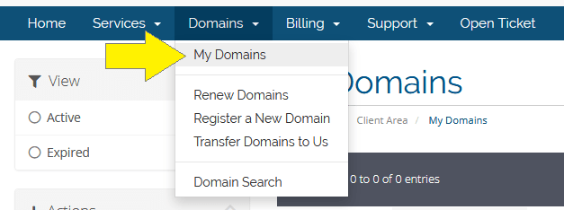 Select My Domains