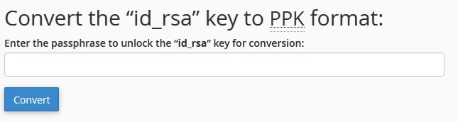 Convert id_rsa key