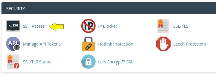 cPanel Security SSH Access