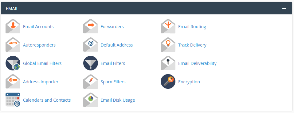 Cpanel Email Section