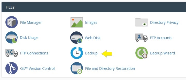 cPanel Backup