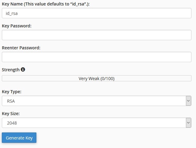 Generate SSH Key