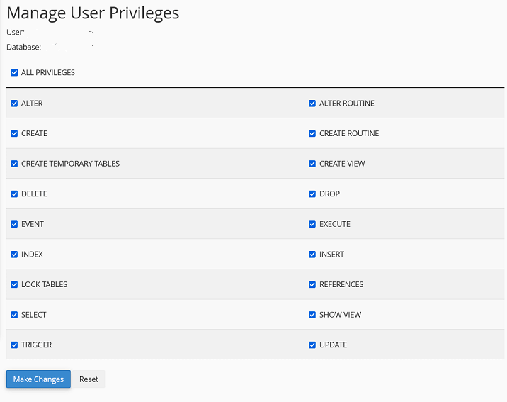 Manage User Privileges