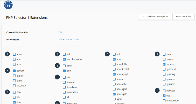 PHP Selector